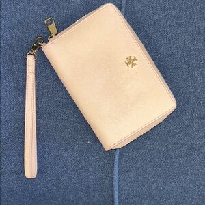 Tory Burch Blush Pink Wristlet Clutch
